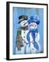 Snowman Couple-Marilyn Dunlap-Framed Art Print