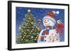 Snowman Decorating Tree-William Vanderdasson-Framed Giclee Print