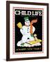 Snowman & Dog - Child Life, January 1935-Eleanor Mussey Young-Framed Giclee Print