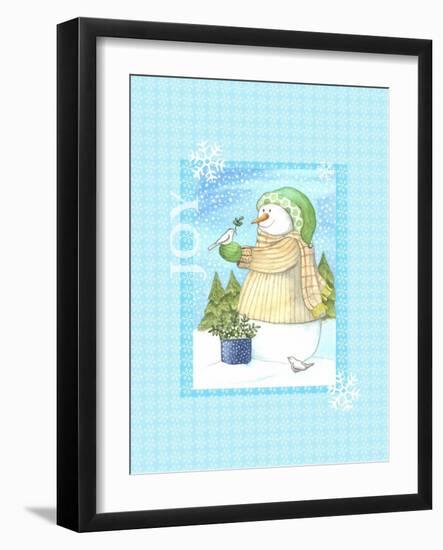 Snowman Doves-Melinda Hipsher-Framed Giclee Print