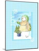 Snowman Doves-Melinda Hipsher-Mounted Giclee Print