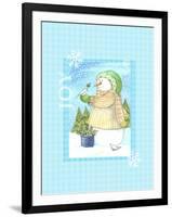 Snowman Doves-Melinda Hipsher-Framed Giclee Print