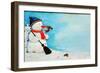 Snowman Dream-Christian Kaempf-Framed Giclee Print