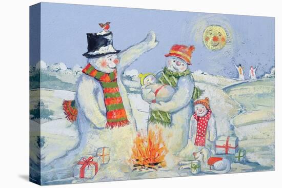 Snowman Family, 1995-David Cooke-Stretched Canvas