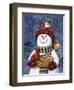 Snowman Feeding Birds-William Vanderdasson-Framed Giclee Print