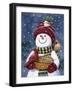 Snowman Feeding Birds-William Vanderdasson-Framed Giclee Print