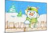 Snowman Fence-Valarie Wade-Mounted Giclee Print