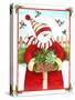 Snowman Gift Basket-Melinda Hipsher-Stretched Canvas