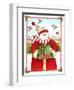 Snowman Gift Basket-Melinda Hipsher-Framed Giclee Print