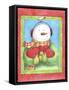 Snowman Give Heart-Melinda Hipsher-Framed Stretched Canvas