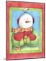 Snowman Give Heart-Melinda Hipsher-Mounted Giclee Print