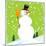 Snowman Green-null-Mounted Giclee Print