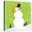 Snowman Green-null-Stretched Canvas