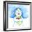 Snowman Holding Hearts-Valarie Wade-Framed Giclee Print