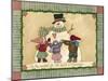 Snowman Hugs-Debbie McMaster-Mounted Giclee Print