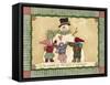 Snowman Hugs-Debbie McMaster-Framed Stretched Canvas