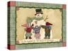 Snowman Hugs-Debbie McMaster-Stretched Canvas