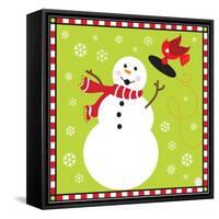 Snowman I-Donna Slade-Framed Stretched Canvas