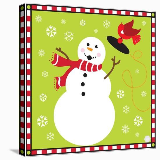 Snowman I-Donna Slade-Stretched Canvas