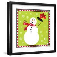 Snowman I-Donna Slade-Framed Art Print