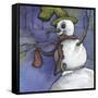 Snowman I-Kory Fluckiger-Framed Stretched Canvas