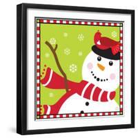 Snowman II-Donna Slade-Framed Art Print