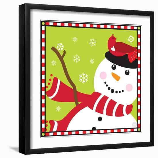 Snowman II-Donna Slade-Framed Art Print