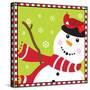 Snowman II-Donna Slade-Stretched Canvas