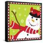 Snowman II-Donna Slade-Framed Stretched Canvas