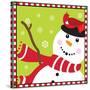 Snowman II-Donna Slade-Stretched Canvas