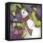 Snowman II-Kory Fluckiger-Framed Stretched Canvas