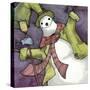 Snowman II-Kory Fluckiger-Stretched Canvas