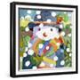 Snowman in Snow, 2011-Jennifer Abbott-Framed Giclee Print