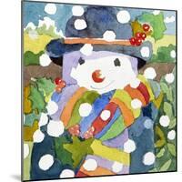 Snowman in Snow, 2011-Jennifer Abbott-Mounted Giclee Print