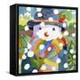 Snowman in Snow, 2011-Jennifer Abbott-Framed Stretched Canvas