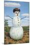 Snowman in Texas-James W. Johnson-Mounted Giclee Print