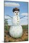 Snowman in Texas-James W. Johnson-Mounted Giclee Print
