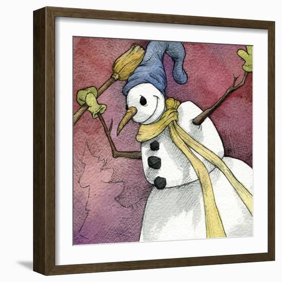 Snowman IV-Kory Fluckiger-Framed Giclee Print