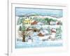 Snowman Landscape-Wendy Edelson-Framed Giclee Print