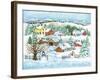 Snowman Landscape-Wendy Edelson-Framed Giclee Print