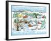 Snowman Landscape-Wendy Edelson-Framed Giclee Print