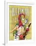 Snowman Mandolin 1-Margaret Wilson-Framed Giclee Print