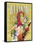 Snowman Mandolin 1-Margaret Wilson-Framed Stretched Canvas