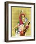 Snowman Mandolin 2-Margaret Wilson-Framed Giclee Print