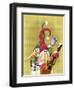 Snowman Mandolin 2-Margaret Wilson-Framed Giclee Print