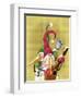 Snowman Mandolin 2-Margaret Wilson-Framed Giclee Print