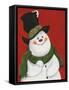 Snowman Mischief-Beverly Johnston-Framed Stretched Canvas