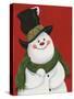 Snowman Mischief-Beverly Johnston-Stretched Canvas