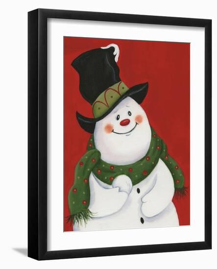 Snowman Mischief-Beverly Johnston-Framed Giclee Print