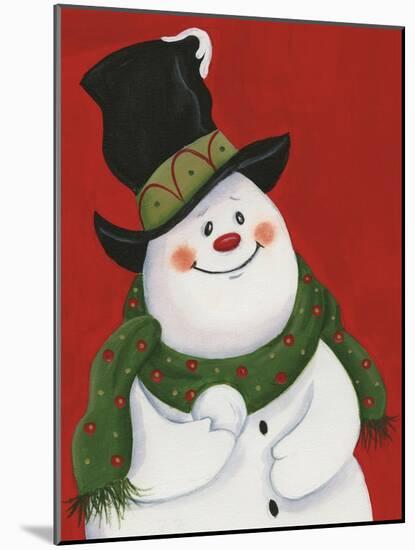 Snowman Mischief-Beverly Johnston-Mounted Giclee Print